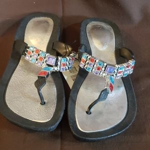 West loop Jeweled sandals sz 7/8